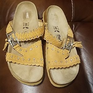 Betula by Birkenstock Rhinestone Tassel Sandals.